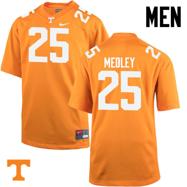 Men #25 Aaron Medley Tennessee Volunteers College Football Jerseys-Orange - Click Image to Close